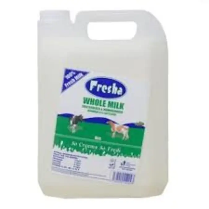 Fresha Whole Milk 5Ltr